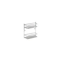 Étagère De Salle De Bain Chromée Star Rett. 2p 25x10 H.27 Artex