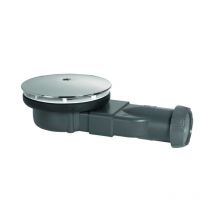 Wirquin - Chrome DN40 Slim Shower Drain Waste Trap Super Flat 24l/min