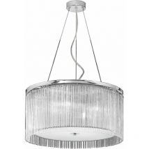 Chrome pendant Eros 4 Bulbs Diameter 60 Cm