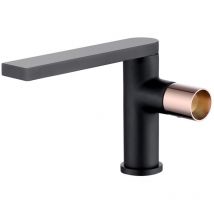 Kroos - Black brass basin mixer tap - Syrma