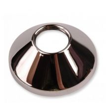 Ferro - Chrome Plated Steel Pipe Cover Collar Cone 3/4' Valve Tap Rose 20mm Height