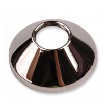 Chrome Plated Steel Pipe Cover Collar Cone 3/4" Valve Tap Rose 25mm Height