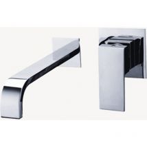 Mitigeur lavabo mural à encastrer Chromé - Santa Maria