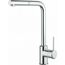 Piralla - Chromfarbener Spültischmischer mit ausziehbarer Dusche Lion 0LI00103A21 Chrom