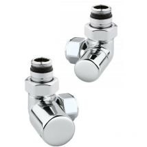 Chromfarbener Ventilsatz für linksseitige Badheizkörper Arteclima KITVAL5