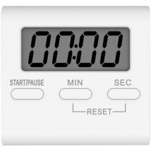 Chronomètre numérique à compte à rebours pour étudiant, alarme, minuterie, horloge de cuisine, chronomètre sans batterie pour cuisine, salle de bain,