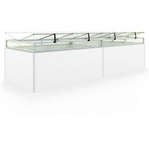 Châssis de jardin en aluminium / Plaques double paroi Serre pour plantes pour jardin, balcon, fenêtre de toit avec ouverture, résistant aux uv et aux