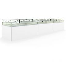 Châssis de jardin en aluminium / Plaques double paroi Serre pour plantes pour jardin, balcon, fenêtre de toit avec ouverture, résistant aux uv et aux