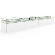 Châssis de jardin en aluminium / Plaques double paroi Serre pour plantes pour jardin, balcon, fenêtre de toit avec ouverture, résistant aux uv et aux