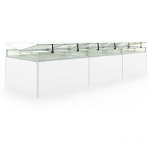 Châssis de jardin en aluminium / Plaques double paroi Serre pour plantes pour jardin, balcon, fenêtre de toit avec ouverture, résistant aux uv et aux