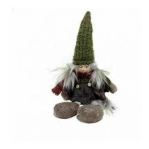 Gnome Des Bois Femelles Dans Le Tissu De La Tête Dans La Résine 14 cm Déco Marionnette