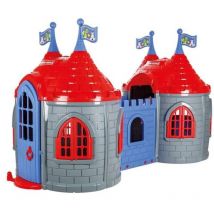 Purline - Château pour enfants en plastique avec deux tours castle du dragon double