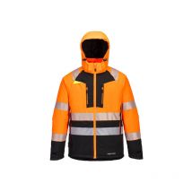 Chubasquero bicolor flúor tejido con propiedades de elasticidad mecánica PORTWEST DX430 XXXL Naranja/Negro