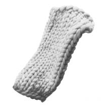 Couverture épaisse tricotée à la main en fil à la main, couverture de canapé en tricot volumineux pour chambre à coucher, salon