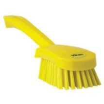 Vikan Churn Brush with Short Handle 270mm Hard Yellow