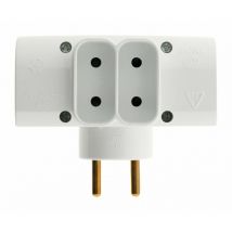 Multipresa wireless, 4 prese bianche Zenitech Zenitech