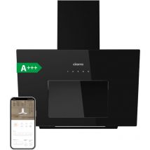 A+++ Cappa Inclinata 60cm app Wi-Fi 650m³/h Booster Apertura Automatica Nero CD6736MB - Ciarra