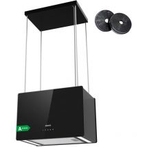 Cd4850b 700 M3/h A+++ Dunstabzugshaube 48cm Inselhaube Booster Wifi- App Touch-steuerung Wi-fi App Insel Freihangend Umluft Schwarz - Ciarra