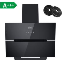 CD6736FB 650 m3/h a+++ Kopffreie Dunstabzugshaube 60cm Kopffreihaube wifi- app Touch-Steuerung mit 2 Kohlefilter led 3 Stufen Schwarz - Ciarra