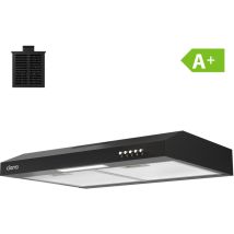 Cd6903db A+ Dunstabzugshaube 60cm Unterbauhaube 220 M3/h Umluft Abluft 3 Stufen Schwarz - Ciarra