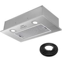 Ciarra - Groupe Filtrant 52cm 300 m3/h Filtre a Charbon evacuation Eclariage Led - 913ASS52