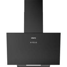 Hotte inclinée 60cm classe 650m3h 3 vitesses évacuation ou recyclage noire - Ciarra