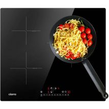 Piano Cottura a Induzione 3 booster 6200W Timer 59 52 cm Blocco Bambini Nero CD3BBIH - Ciarra