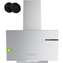 CIARRA Dunstabzugshaube 60 cm Schräghaube mit 600 m³/h 3 Leistungsstufen Umluft oder Abluftbetrieb CD6765AS