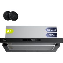 Ciarra - Schubladen-Dunstabzugshaube 60cm 580m³/h Touch-Bedienung Umluft oder Abluft CD6909AB
