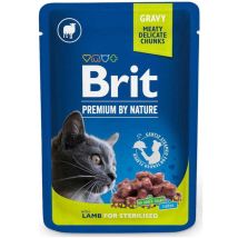 Brit Premium Cat Cibo Umido Per Gatti Bustina Da 100 G - Agnello Per Sterilizzati Agnello 100 G
