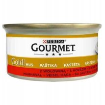 Mousse Gourmet Gold Al Manzo - Cibo Umido Per Gatti - 24x85 G