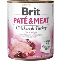Cibo Per Cuccioli Brit Paté & Meat Chicken 800g