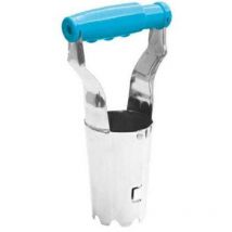 40-278 Automatic Chrome Steel Bulb Planter, Blue - Cellfast