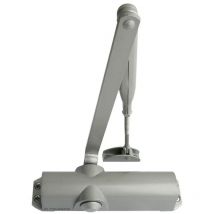 Telesco - cierrapuertas tas1859t con retenedor negro , Cierrapuertas hidráulico Mod. as 1859 t con mecanismo de piñón/cremallera. Componentes de alta