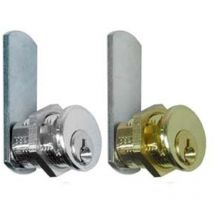 Cilindri a leva per armadietti - mm.20 - ø mm.20 - cilindro in ottone nichelato 5 pezzi Meroni