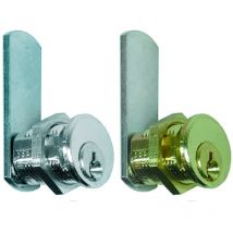 Cilindri a leva per armadietti - mm.30 - ø mm.16 - cilindro in ottone satinato