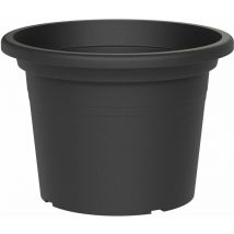 TeraPlast Pflanzgefäße basic rund Ash anthrazit 45 cm - Kunststoff