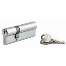 SP - Cilindro de cerradura niquelado con llave dentada Ecopro - 30 x 60 - Variado - thirard - 00007391