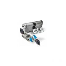 Cilindro di sicurezza nichelato doppia frizione r13,5 30x50