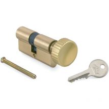 Cylindre JIS R.2000-60 avec bouton c.f.e - approuvé eau, gaz et lumière - Cylindre avec clé homologué pour les services publics