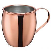 Cilio - Becher Henkelbecher Kupfer poliert 0,5 Liter