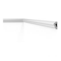 Decoflair - D6 Moulure de plafond Polystyrène 40 x 20 x 2000 - 1 pièce