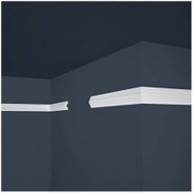 Cimaise décorative - Modèle arrondi - Polystyrène - 200x1,8x3,8 cm