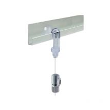 Cimaise en kit H20 - adhésif - longueur 2 m - finition blanc - avec 2 fils de suspension Civic