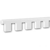 Profhome Decor - Cimaise Profhome 151804 Frise Moulure en stuc Moulure décorative style Art déco blanc 2 m