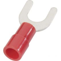 180128 Cosse à fourche 0.50 mm² 1 mm² ø du trou=6.5 mm partiellement isolé rouge 1 pc(s) D28445 - Cimco