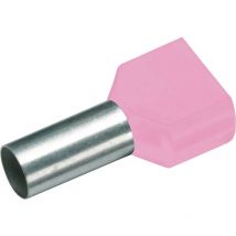 187715 Embout double d'extrémité de câble 0.25 mm² partiellement isolé violet 100 pc(s) Y018573 - Cimco