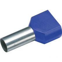 187719 Embout double d'extrémité de câble 0.75 mm² partiellement isolé bleu 100 pc(s) Y018523 - Cimco