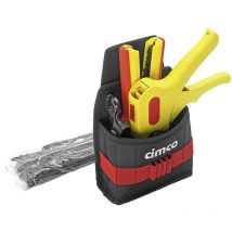 Cimco - Gürteltasche Solar inkl. 4 Tlg 170477 pour électricien, pour les artisans Ceinture porte-outils équipée 5 pièces C549272