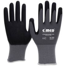 Cimco Standard Skinny Flex Schwarz/grau 141267 Guanti Da Lavoro In Maglia Taglia: 10, Xl En 388 1 Paia(i)